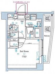 dips上板橋 1Kの間取図画像