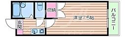 モアクレスト 1Kの間取図画像