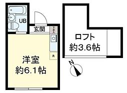 my plan東高円寺 1階ワンルームの間取り