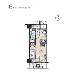 シンセラティ薬院 1LDKの間取図画像