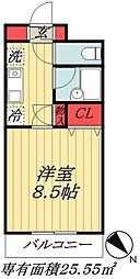 ベイサイド舞浜 1Kの間取図画像