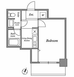 T&G神田マンション 1Kの間取図画像