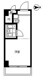 五反田ダイヤモンドマンション ワンルームの間取図画像