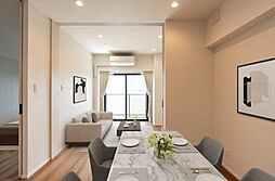 ドゥーエ浅草 1302 13階2DKのリビング/ダイニング