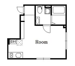 CasaFeliceHinodecho ワンルームの間取図画像