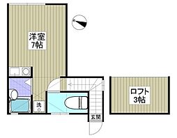 コートM&APART7 ワンルームの間取図画像