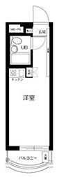 東急世田谷線 世田谷駅 徒歩2分の賃貸マンション 3階ワンルームの間取り