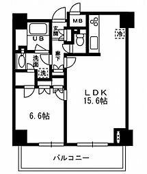 レジディア杉並方南町 7階1LDKの間取り
