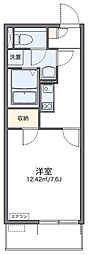 レオネクスト憩 1Kの間取図画像