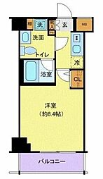 JR京葉線 潮見駅 徒歩3分の賃貸マンション 7階1Kの間取り