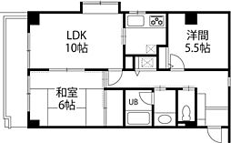 ヴァンベールカワグチ 2LDKの間取図画像