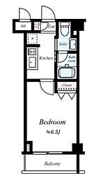 シンシティ町屋 1Kの間取図画像