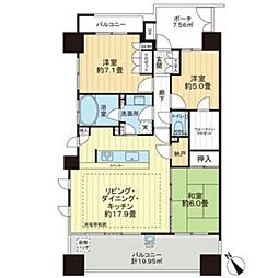 アデニウム小田急相模原 3LDKの間取図画像