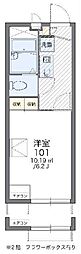 レオパレスリヴェール3 1Kの間取図画像