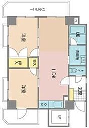 スカイハイツ上溝 2LDKの間取図画像