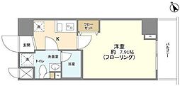 メインテラスウエノ 1Kの間取図画像