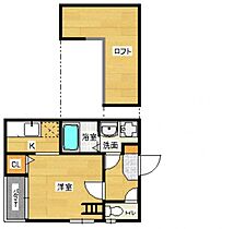 コンフォートベネフィス箱崎6 201 ｜ 福岡県福岡市東区箱崎２丁目22-3（賃貸アパート1K・2階・21.83㎡） その2