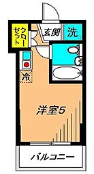 A.M Pan House 3階ワンルームの間取り