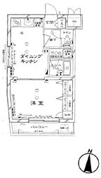 ルーブル西荻窪 1DKの間取図画像