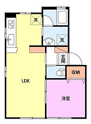 間取図画像 1LDK