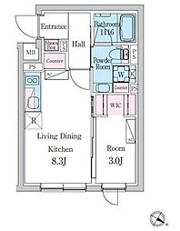 デュオメゾン池袋オヴェスト 1LDKの間取図画像