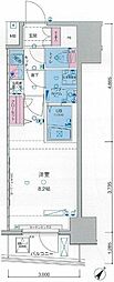 ジェノヴィア田端2グリーンヴェール 1Kの間取図画像