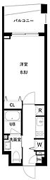 JMF-Residence世田谷三宿 1Kの間取図画像
