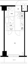 ルーブル清澄白河参番館 5階1Kの間取り