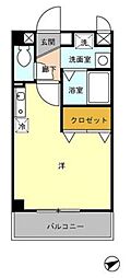 ベルテ ワンルームの間取図画像