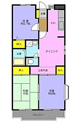 ラークバーレィ 3DKの間取図画像