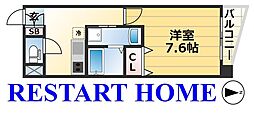 CITYSPIRE神戸元町1 1Kの間取図画像