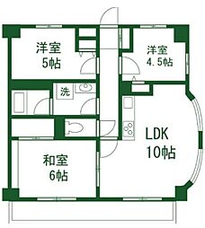 レピドール福田1 3LDKの間取図画像