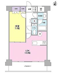 プレディアスタイル池上南EAST 1LDKの間取図画像