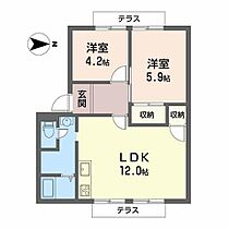 ルミエール・藤 1207 ｜ 奈良県橿原市山之坊町44-1（賃貸アパート2LDK・2階・50.00㎡） その2