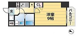 S・RESIDENCE神戸磯上通 1Kの間取図画像