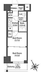 COMFORIALIV根岸二丁目 2Kの間取図画像