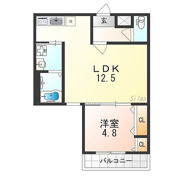 大阪府泉佐野市旭町(賃貸アパート1LDK・2階・40.10㎡)の写真 その2