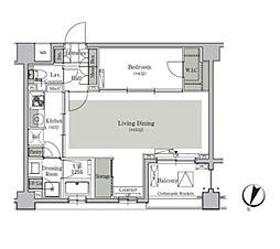 ParkCube西ヶ原STAGE 1LDKの間取図画像