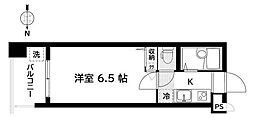 ラ・フローラ武蔵野3 1Kの間取図画像