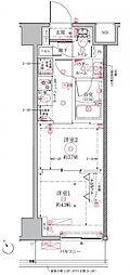 クレイシア・ヴァースクレイシア門前仲町ザ・レジデンス 2Kの間取図画像