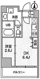グラシアプレイス東陽町 10階1DKの間取り