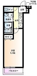 Osaka Metro今里筋線 新森古市駅 徒歩5分の賃貸アパート 1階1Kの間取り