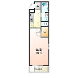 フジパレス吹田ウエスト5番館 1Kの間取図画像