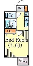 プレール・ドゥーク東京ベイII 9階1Kの間取り