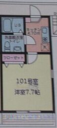 マルシェ 1Kの間取図画像