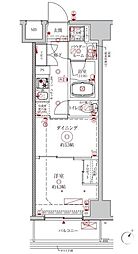 クレイシアIDZ川崎ザ・テラス 2Kの間取図画像