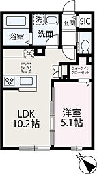 Tail Forest 1LDKの間取図画像