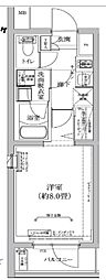 アイルグランデ川口 1Kの間取図画像