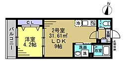 Solare本千葉 1LDKの間取図画像