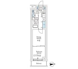 プラネソシエプラス桜台 1階1DKの間取り